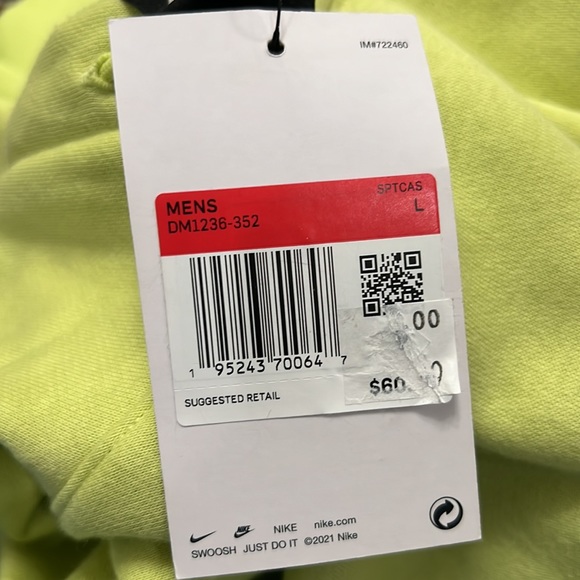 NIKE HOODY NEON GREEN - Picture 9 of 9